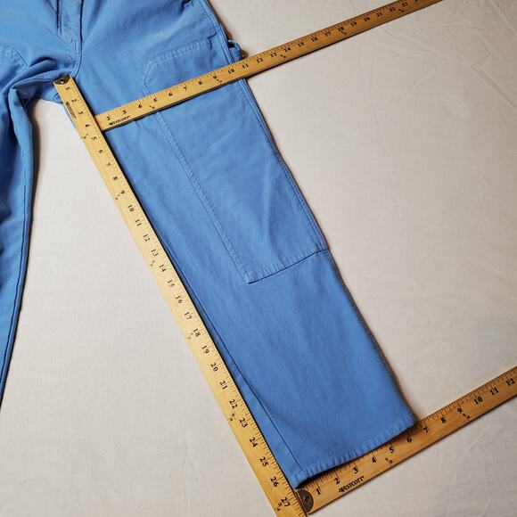 Aritzia Wilfred Free Women's Size 4 Brennan High Waist Utility Pants Blue - Picture 3 of 9